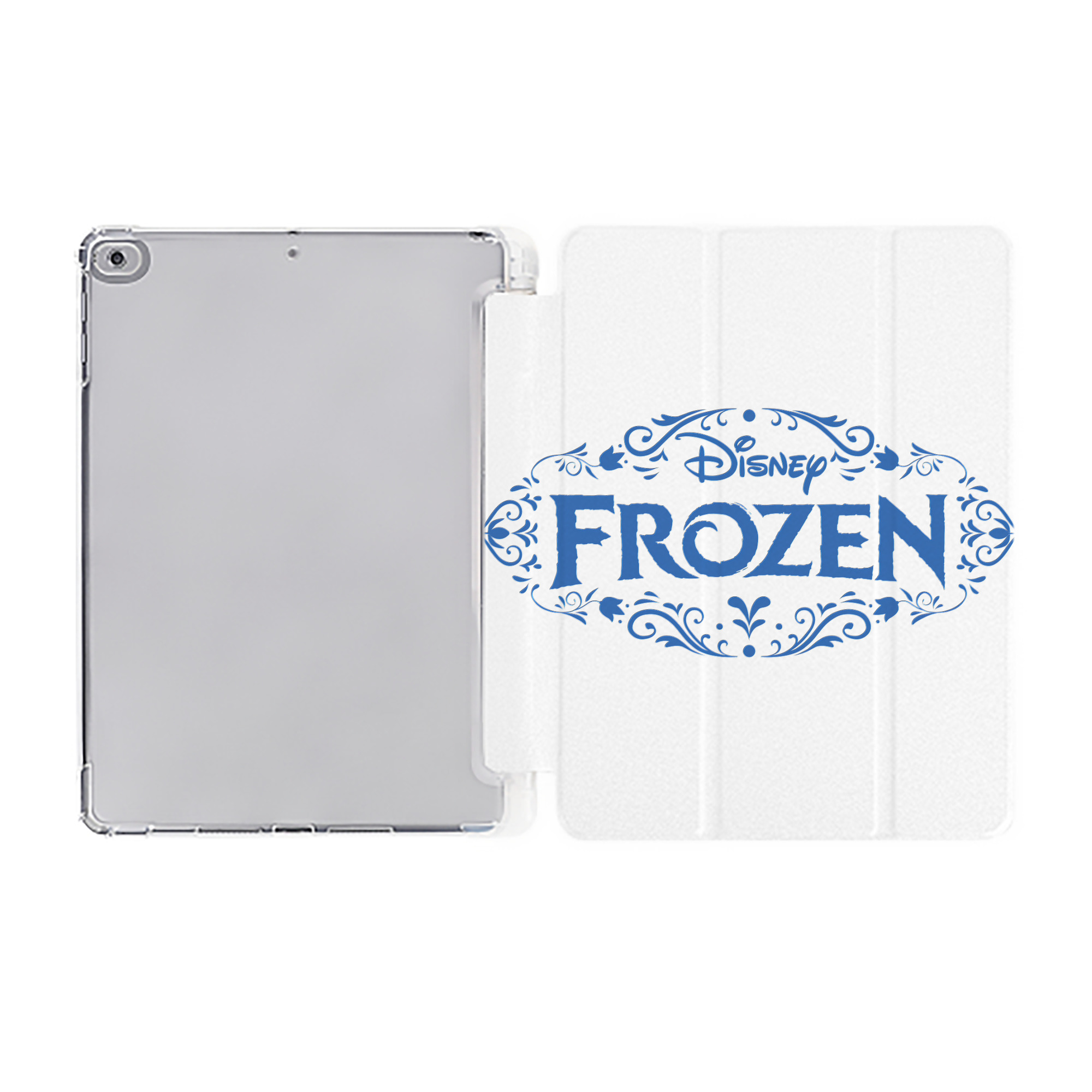 （画像用） アナと雪の女王 アンナ エルサ Frozen Anna Elsa IPad ケース ペン収納付き 三つ折りスタンド PUレザー×シリコン 対応機種9.5/10.5/10.9インチ